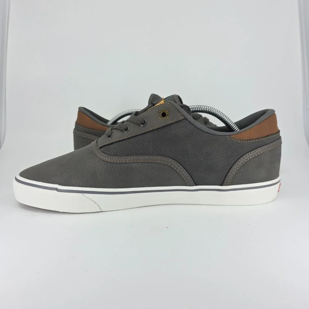 Levi’s Mens Shoes Size 11 Comfort Etha Canvas SB Charcoal‎ Grey Classic Casual
